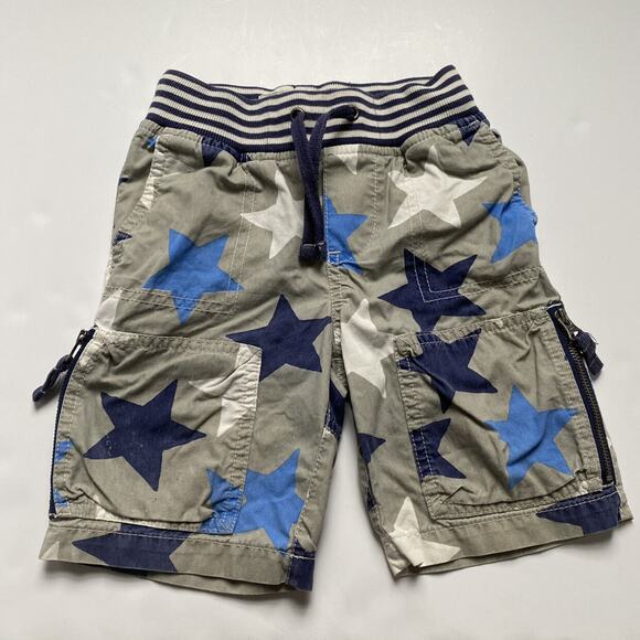 Mini Boden Grey Blue Star Shorts - Picture 1 of 3